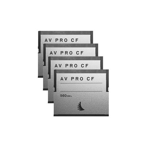  Angelbird AV PRO CF 128GB Memory Card, 4 Pack AVP128CFX4 - Adorama