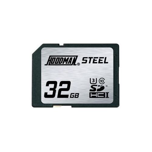  Adorama Hoodman 32GB Steel SDHC UHS-1 SDHC Memory Card RAWSDHC32GBU1