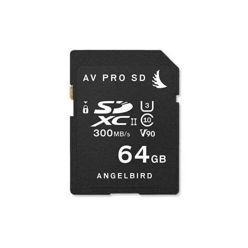  Adorama Angelbird AV PRO SD 64GB UHS-II SDXC Internal Memory Card for Cameras AVP064SD