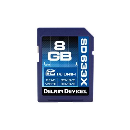  Adorama Delkin Devices 8GB Elite 633 Class 10, Secure Digital (SDHC) UHS-I 633x Memory DDSDELITE633-8GB