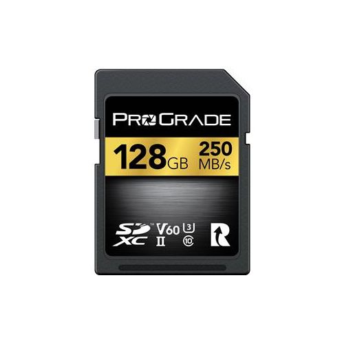  Adorama ProGrade Digital 128GB SDXC UHS-II U3 Class 10 V60 Memory Card PGSD128GBKNA