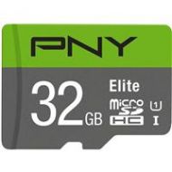 Adorama PNY Technologies 32GB Elite microSDHC U1 Memory Card P-SDU32GU185GW-GE