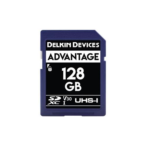  Adorama Delkin Devices Advantage 128GB UHS-I Class 10 U3 V30 SDXC 633x Memory Card DDSDW633128G