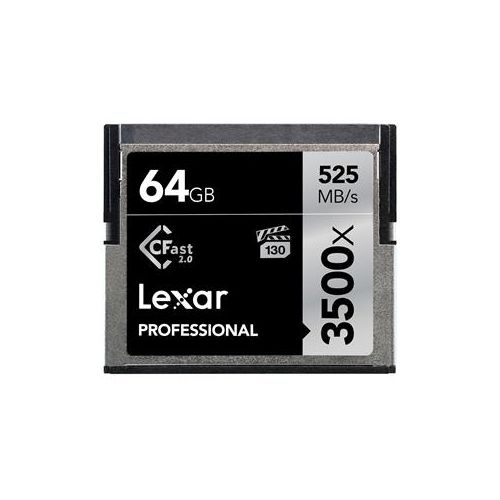  Adorama Lexar 64GB Professional 3500x CFast 2.0 Memory Card LC64GCRBNA3500