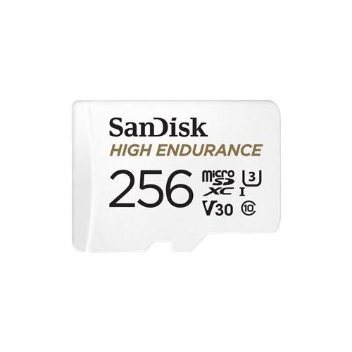  Adorama SanDisk 256GB High Endurance UHS-I microSDXC Memory Card with SD Adapter SDSQQNR-256G-AN6IA