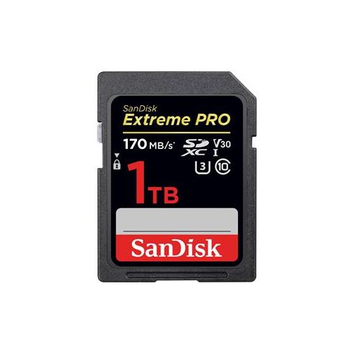  Adorama SanDisk ExtremePRO UHS-I SDXC Memory Card, 1TB, 170MBS/V30 SDSDXXY-1T00-ANCIN