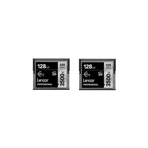  Adorama Lexar 2 Pack 128GB Professional 3500x CFast 2.0 Memory Card LC128CRBNA3500 2