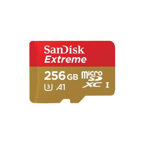  Adorama SanDisk 256GB Extreme microSDXC Class 10 U3 Memory Card SDSQXAO-256G-AN6MA