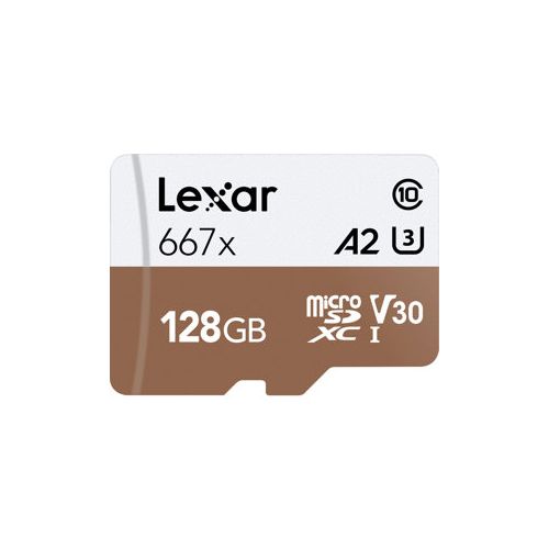  Adorama Lexar?128GB HP Professional 667X Video UHS-I Class 10 A2 U3 V30 MicroSDXC Card LSDMI128VBNA667A