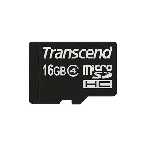  Adorama Transcend 16GB Class 4 (HD) microSDHC Memory Card + Adapter TS16GUSDHC4