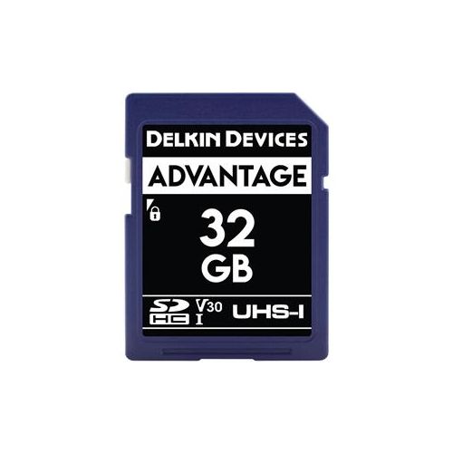  Adorama Delkin Devices Advantage 32GB UHS-I Class 10 U3 V30 SDHC 633x Memory Card DDSDW63332GB