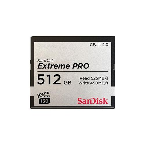  Adorama SanDisk Extreme PRO 512GB CFast 2.0 Memory Card SDCFSP-512G-A46D