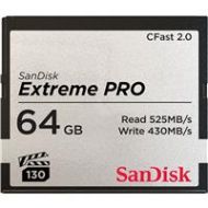 Adorama SanDisk Extreme PRO 64GB CFast 2.0 Memory Card SDCFSP-064G-A46D