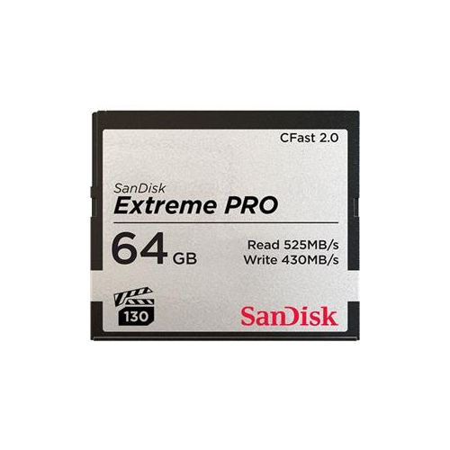  Adorama SanDisk Extreme PRO 64GB CFast 2.0 Memory Card SDCFSP-064G-A46D