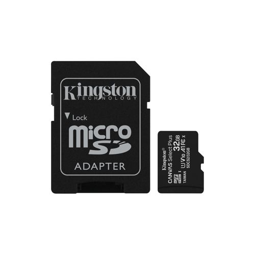  Adorama Kingston Technology Canvas Select Plus 32GB microSDHC Card, SD Adapter, 3-Pack SDCS2/32GB-3P1A