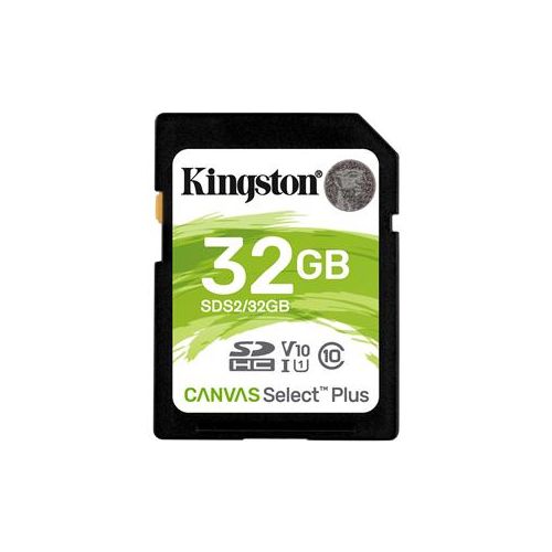  Adorama Kingston Technology Canvas Select Plus 32GB SDHC UHS-I Class 10 Memory Card SDS2/32GB