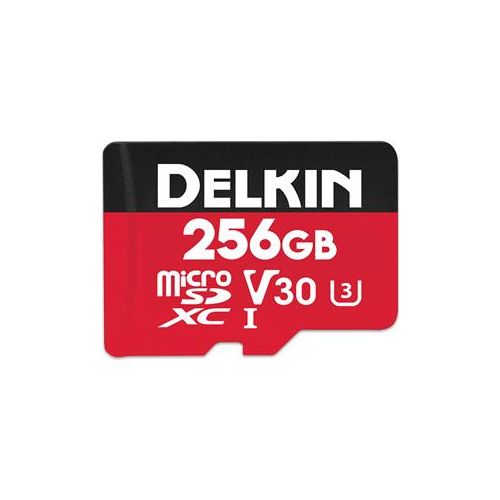  Adorama Delkin Devices Select 256GB UHS-I U3/V30 microSDXC Memory Card with Adapter DDMSDR500256