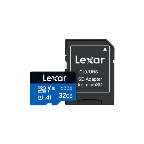  Adorama Lexar High-Performance 32GB 633x microSDHC UHS-I Memory Card with Adapter LSDMI32GBBNL633A