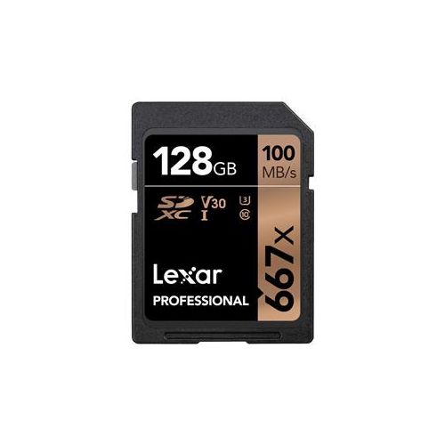  Adorama Lexar Professional 667x 128GB SDXC UHS-I/U3 Memory Card LSD128BNA667