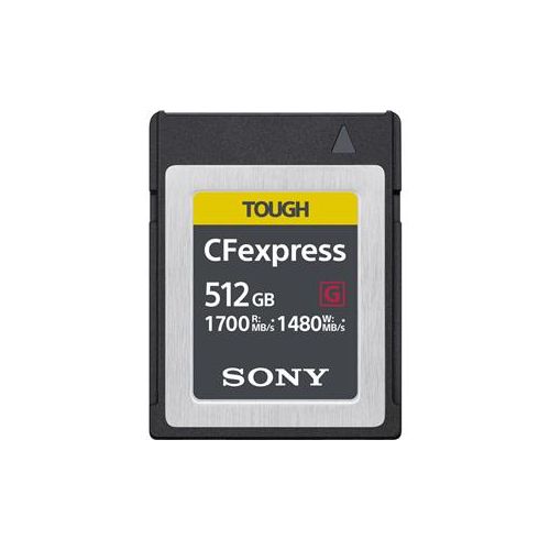  Adorama Sony 512GB CFexpress Tough Memory Card, 1700 MB/s Read, 1480 MB/s Write CEBG512/J