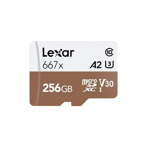  Adorama Lexar 256GB Professional 667x VIDEO MicroSDXC UHS-I Card LSDMI256VBNA667A