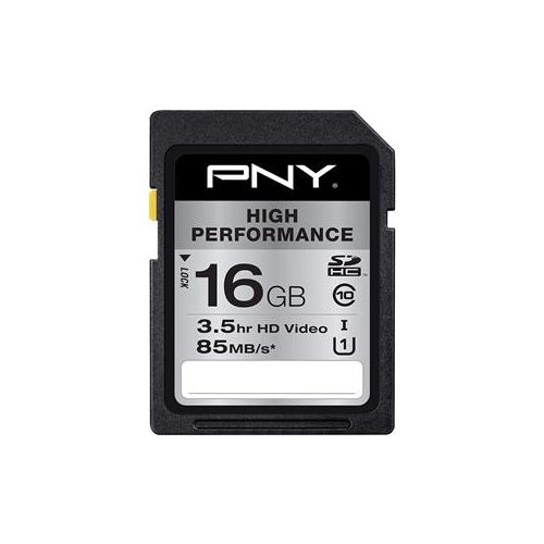  Adorama PNY Technologies 16GB High Performance UHS-I U1 Class 10 SDHC Memory Card P-SDHC16GU1GW-GE