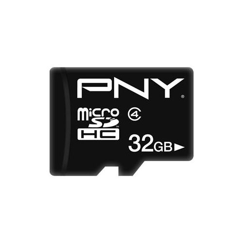  Adorama PNY Technologies 32GB microSDHC Class 4 Flash Memory Card P-SDU32G4-GE