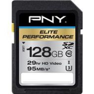 Adorama PNY Technologies 128GB Elite Performance SDXC Class 10/UHS I U3 Memory Card P-SDX128U395-GE