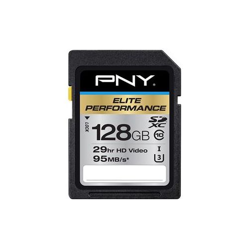  Adorama PNY Technologies 128GB Elite Performance SDXC Class 10/UHS I U3 Memory Card P-SDX128U395-GE