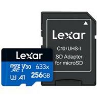 Adorama Lexar 256GB High-Performance UHS-I Class 10 U3 633x microSDXC Card with Adapter LSDMI256BBNL633A