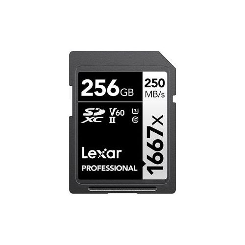  Adorama Lexar 256GB Professional 1667x UHS-II U3 SDXC Memory Card LSD256CBNA1667