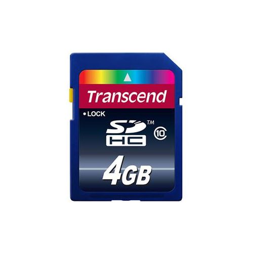  Transcend 4GB Class 10 SDHC Memory Card TS4GSDHC10 - Adorama