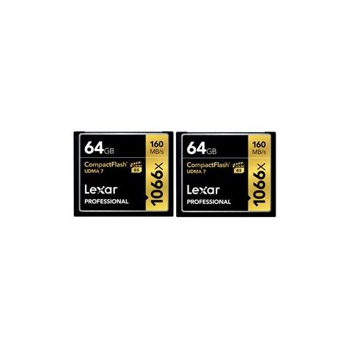  Adorama Lexar 64GB Professional UDMA 7 CF Memory Card (2 pack) LCF64GCRBNA10662