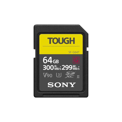  Adorama Sony SF-G Series TOUGH 64GB UHS-II Class 10 U3 V90 SDXC Memory Card SF-G64T/T1