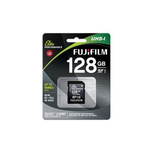  Adorama Fujifilm Elite Performance 128GB SDXC UHS-1 U3 Class 10 Memory Card 600016115