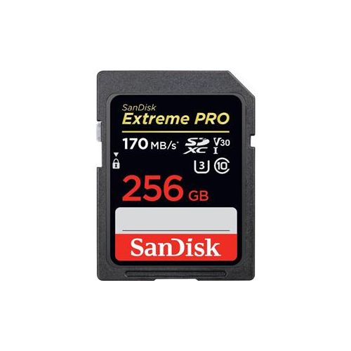  Adorama SanDisk 256GB Extreme PRO SDXC Memory Card, UHS-I Class 10 U3 V30 SDSDXXY-256G-ANCIN