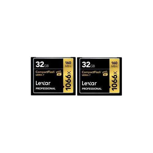  Adorama Lexar 32GB Professional UDMA 7 CF Memory Card (2 Pack) LCF32GCRBNA10662