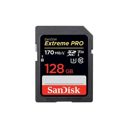  Adorama SanDisk 128GB Extreme PRO SDXC Memory Card, UHS-I Class 10 U3 V30 SDSDXXY-128G-ANCIN