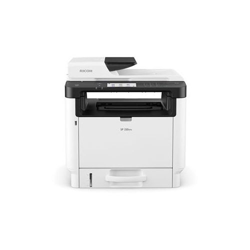  Adorama Ricoh SP 330SFN B&W Laser Multifunction Printer - Printer, Copier, Fax, Scanner 408262
