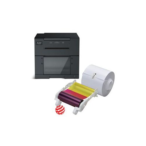  Adorama Mitsubishi CP-M1A A6 Color HC Dye Sub Photo Booth Printer With 6x8 Media 375 PR CP-M1A E