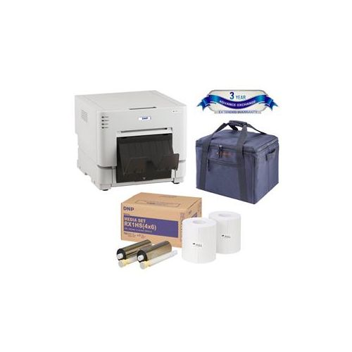  Adorama DNP DS-RX1HS 6 Dye Sublimation Printer, With Accessory Bundle W/3-Year Contract RX1HS-SET G