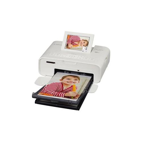  Adorama Canon SELPY CP1300 Wireless Compact Photo Printer White W/ Free Accessory Bundle 2235C001 A