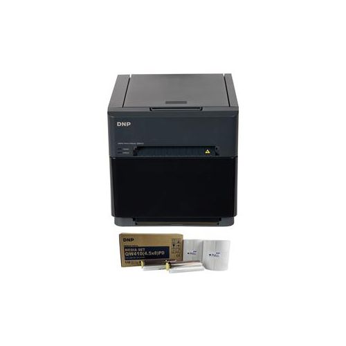  Adorama DNP QW410 4.5 Dye Sublmation Printer 300x300dpi W/DNP QW410 Printer Media 4.5x8 QW410-SET C