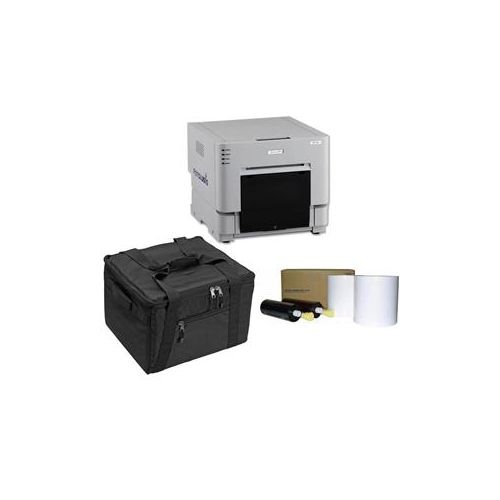  Adorama DNP DS-RX1HS 6 Dye Sublimation Printer, Bundle with 4x6 Media, 2 Rolls RX1HS-SET B