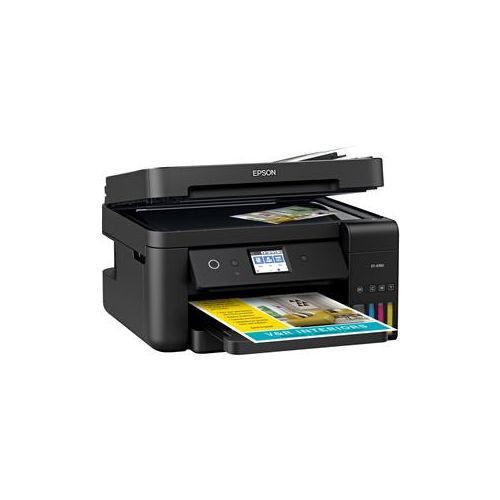  Adorama Epson EcoTank ET-4760 All-in-One Supertank Printer (Black) with T502 Ink Bottles C11CG19203