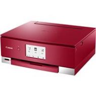 Adorama Canon PIXMA TS8320 Wireless Office All-In-One Inkjet Printer, Red 3775C042