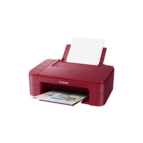  Adorama Canon PIXMA TS3320 Wireless Office All-In-One Printer, Red 3771C042