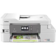 Adorama Brother MFC-J995DW INKvestment Tank Color Inkjet All-In-One Printer, White MFCJ995DW