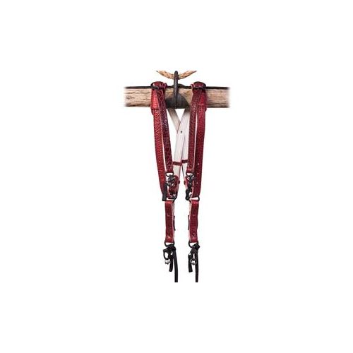  Adorama HoldFast Gear Skinny Money Maker 3-Camera Harness, American Bison, Large, Red SMM01-AB-RD3-L