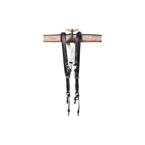  Adorama HoldFast Gear Skinny Money Maker 3-Camera Harness, American Bison, Medium, Black SMM01-AB-BL3-M